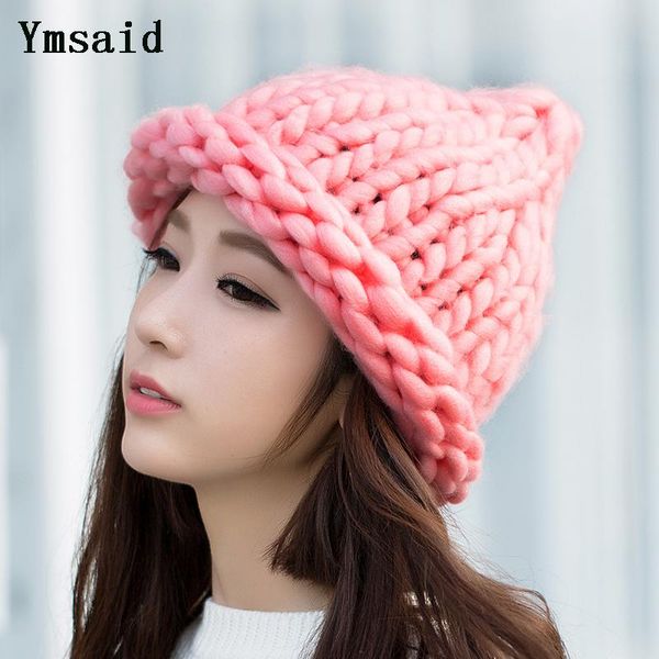 beanie/skull caps ymsaid women winter warm hat handmade knitted coarse lines cable hats knit cap candy color beanie crochet, Blue;gray
beanie/skull caps ymsaid women winter warm hat handmade knitted coarse lines cable hats knit cap candy color beanie crochet, Blue;gray