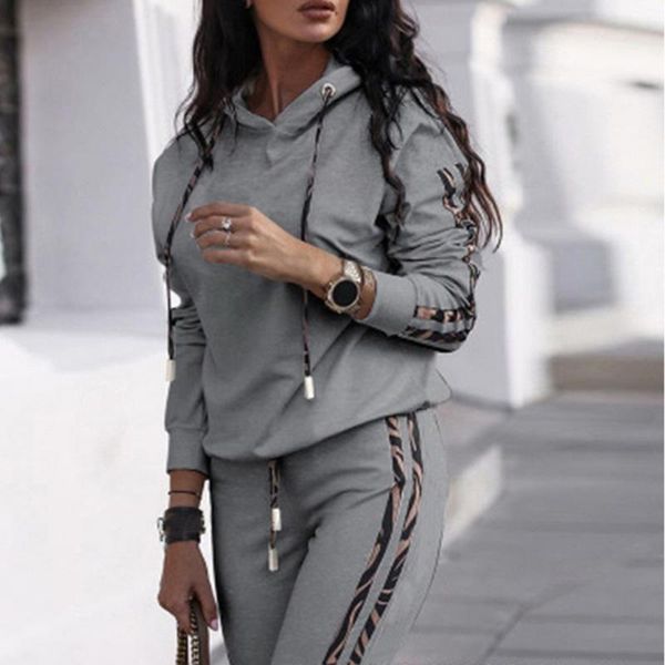 2020 autumn women's fashion 2 piece set tracksuit long sleeve patchwork + pants jogging female suits sportswear sports hot, Gray
2020 autumn women's fashion 2 piece set tracksuit long sleeve patchwork + pants jogging female suits sportswear sports hot, Gray