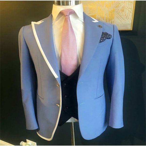 one piece men suits light sky blue modern formal customized fit lapel party coat casual party outfit high quality, Black;gray
one piece men suits light sky blue modern formal customized fit lapel party coat casual party outfit high quality, Black;gray