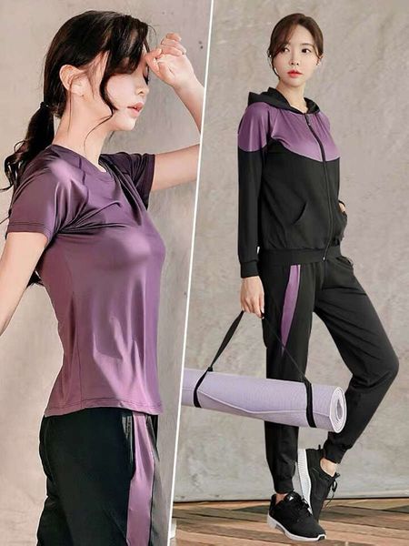 fall / winter 2020 yoga women's net red morning running suit loose large gym quick dry clothes, Gray
fall / winter 2020 yoga women's net red morning running suit loose large gym quick dry clothes, Gray