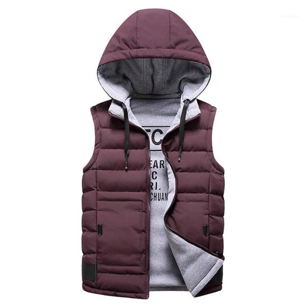 casual cotton warm vest double-sided men's hooded vest sports waistcoat sleeveless jacket coat hat detachable coat1, Black;white
casual cotton warm vest double-sided men's hooded vest sports waistcoat sleeveless jacket coat hat detachable coat1, Black;white