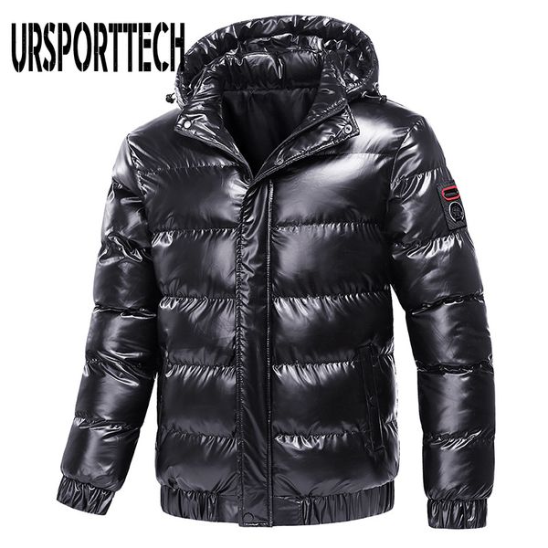 2020 new bright leather winter men's jacket casual parka outwear waterproof thicken warm stand collar outwear coat men clothing q1217, Black
2020 new bright leather winter men's jacket casual parka outwear waterproof thicken warm stand collar outwear coat men clothing q1217, Black