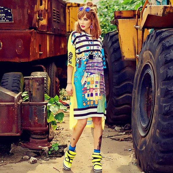 summer women graffiti printing striped yellow hip hop dance clothes casual long dresses drop shipping good quality, Black;gray
summer women graffiti printing striped yellow hip hop dance clothes casual long dresses drop shipping good quality, Black;gray