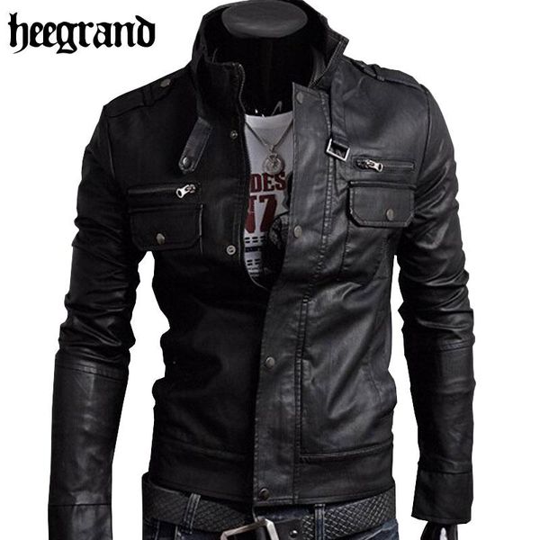 hee grand 2021 classic style motorcycling pu leather jackets men slim male motor jacket men's clothes mwp148, Black
hee grand 2021 classic style motorcycling pu leather jackets men slim male motor jacket men's clothes mwp148, Black