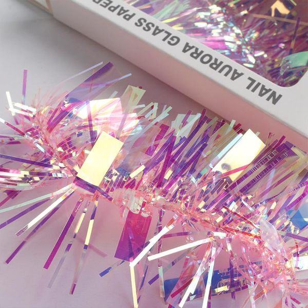 1 box holographic colorful laser nail stickers mirror cellophane professional manicure decals glass paper tips for diy nail art, Silver;gold
1 box holographic colorful laser nail stickers mirror cellophane professional manicure decals glass paper tips for diy nail art, Silver;gold