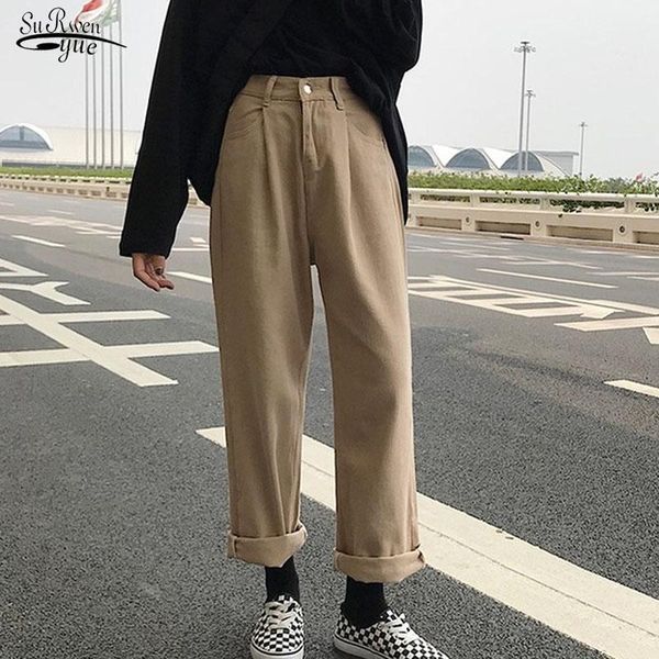 women's jeans all-match korean style simple trendy harajuku daily chic women loose high waist leisure full-length wide leg 11339, Blue
women's jeans all-match korean style simple trendy harajuku daily chic women loose high waist leisure full-length wide leg 11339, Blue