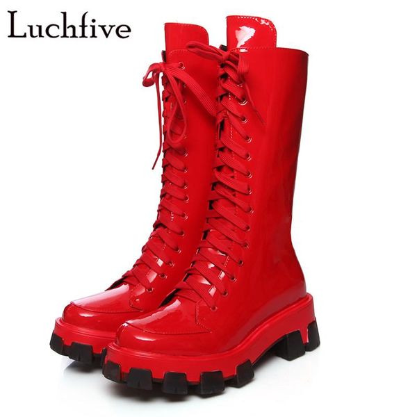 boots lace up red femme round toe thick bottom shoes woman square heels ankle for women zipper zapatos de mujer, Black
boots lace up red femme round toe thick bottom shoes woman square heels ankle for women zipper zapatos de mujer, Black