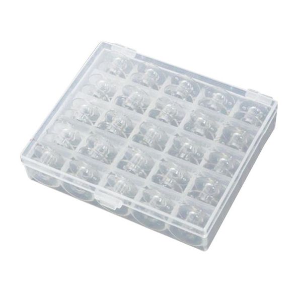 25 slots clear sewing machine bobbins spools empty bobbins spools plastic storage box for home sewing accessories tools, Black
25 slots clear sewing machine bobbins spools empty bobbins spools plastic storage box for home sewing accessories tools, Black