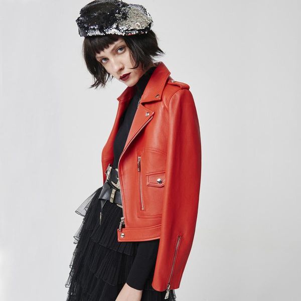 women's leather & faux autumn women jacket pu motorcycle biker red coat turn down collar loose female street wear black punk outerwear
women's leather & faux autumn women jacket pu motorcycle biker red coat turn down collar loose female street wear black punk outerwear