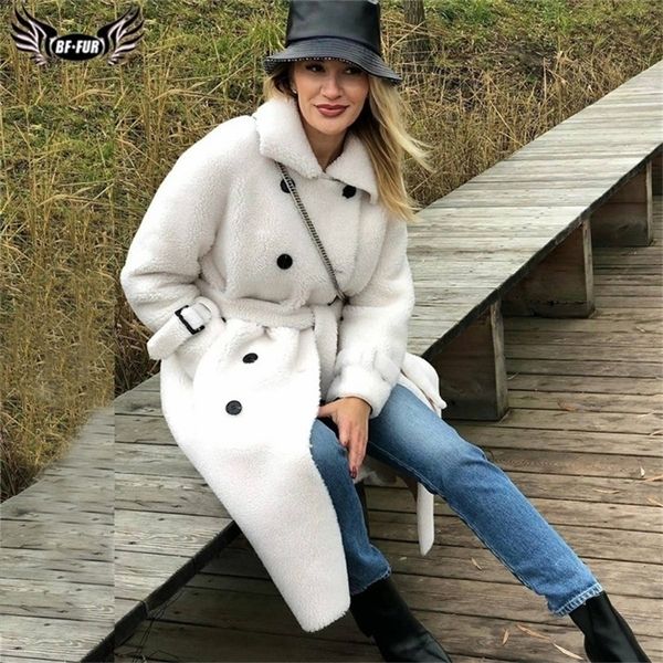 bffur long woolen jacket with belt real fur coat turn down collar women's coats natural sheepskin female winter outfit 201218, Black
bffur long woolen jacket with belt real fur coat turn down collar women's coats natural sheepskin female winter outfit 201218, Black