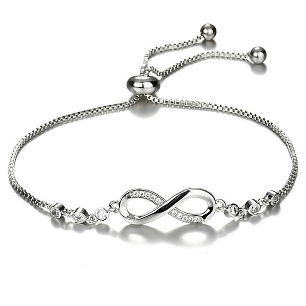 infinite circulation 8-character bracelet crystal pull out bracelet micro inlaid with zircon s925 silver for women, Black
infinite circulation 8-character bracelet crystal pull out bracelet micro inlaid with zircon s925 silver for women, Black