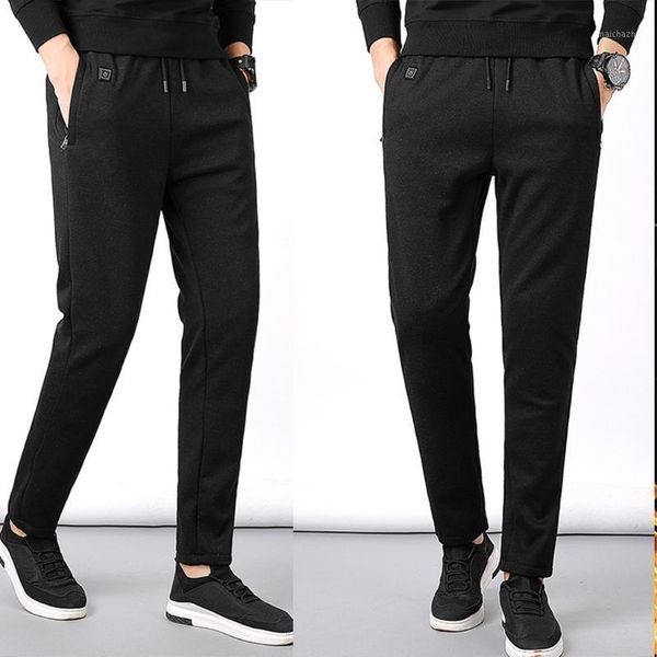 men winter electric usb heated pants faux fleece lining warm heating trousers j78e1, Black
men winter electric usb heated pants faux fleece lining warm heating trousers j78e1, Black