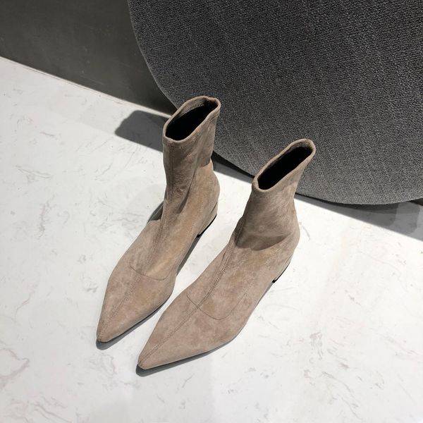 moda primavera nova mulher apontadas toe meias fio lastic tornozelo botas criana camura sapatos de salto grosso feminino bota, Black
moda primavera nova mulher apontadas toe meias fio lastic tornozelo botas criana camura sapatos de salto grosso feminino bota, Black