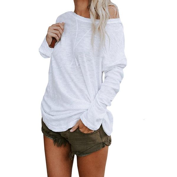home solid spring autumn polyester women t-shirt fashion casual tee elegant one shoulder long sleeve irregular basic, White
home solid spring autumn polyester women t-shirt fashion casual tee elegant one shoulder long sleeve irregular basic, White