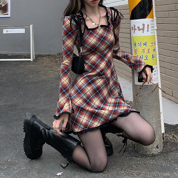 spring plaid lolita elegant japanese kawaii paty mini casual high street korean women 2021 new 1r92, Black;gray
spring plaid lolita elegant japanese kawaii paty mini casual high street korean women 2021 new 1r92, Black;gray