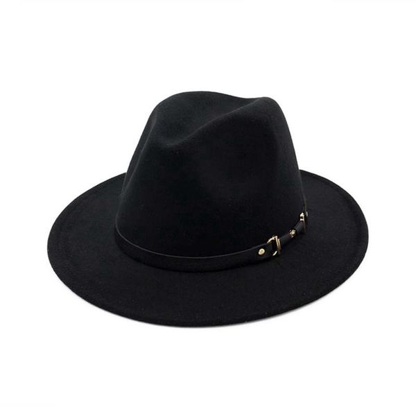 2020 hat men women panama hat imitation woolen wool felt outback wide brim women belt buckle fedoras chapeau sombrero mujer, Blue;gray
2020 hat men women panama hat imitation woolen wool felt outback wide brim women belt buckle fedoras chapeau sombrero mujer, Blue;gray