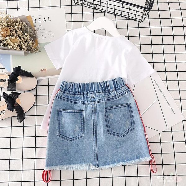 clothing sets children clothes summer cotton baby girls set t-shirt+denim skirt tracksuit suit kids for toddler 2 8 year1, White
clothing sets children clothes summer cotton baby girls set t-shirt+denim skirt tracksuit suit kids for toddler 2 8 year1, White