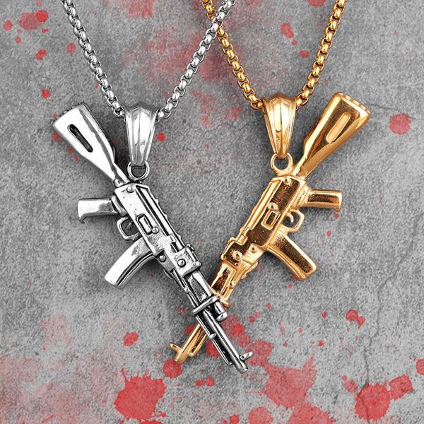 pendant necklaces gold black gun long men pendants chain punk for boyfriend male stainless steel jewelry creativity gift wholesale, Silver
pendant necklaces gold black gun long men pendants chain punk for boyfriend male stainless steel jewelry creativity gift wholesale, Silver