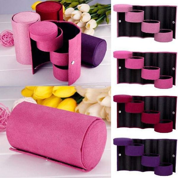 3 colors new chic velvet 3 layer travel jewellery roll case small jewelry necklace ear rings box case organizer, Pink;blue
3 colors new chic velvet 3 layer travel jewellery roll case small jewelry necklace ear rings box case organizer, Pink;blue