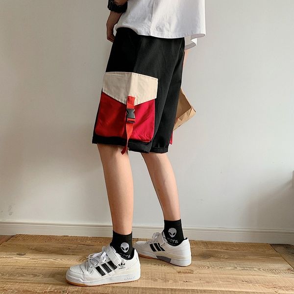 fashion brand summer tooling shorts men's korean trend students' capris and loose casual pants, White;black
fashion brand summer tooling shorts men's korean trend students' capris and loose casual pants, White;black