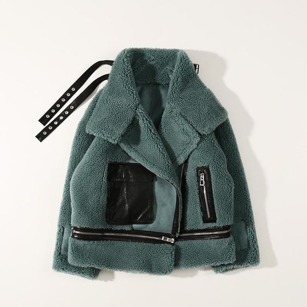 winter pellet lamb fur fashion colorful korean motorcycle short coat jacket for women 1921, Black
winter pellet lamb fur fashion colorful korean motorcycle short coat jacket for women 1921, Black