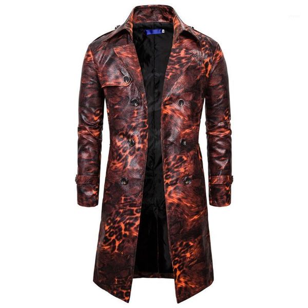2020 trench coat for men long trench men's leather vintage steam punk gothic retro leopard coat long windbreaker#g31, Tan;black
2020 trench coat for men long trench men's leather vintage steam punk gothic retro leopard coat long windbreaker#g31, Tan;black