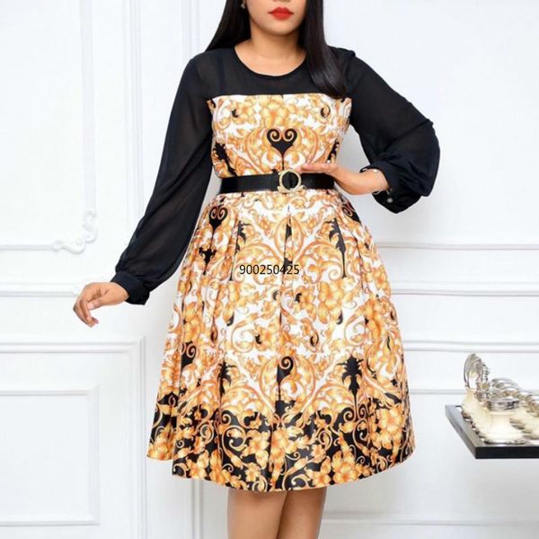 casual dresses women printed patchwork a line pleated with waist belt long lantern sleeves female fashion autumn african femme vestidos, Black;gray
casual dresses women printed patchwork a line pleated with waist belt long lantern sleeves female fashion autumn african femme vestidos, Black;gray