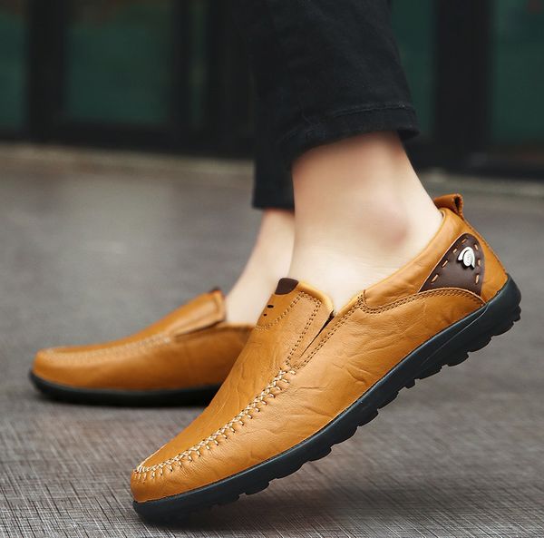 2020 new autumn and winter mens shoes loafers mens casual leather shoes loafers slip-on genuine cowhide trendy driving, Black
2020 new autumn and winter mens shoes loafers mens casual leather shoes loafers slip-on genuine cowhide trendy driving, Black