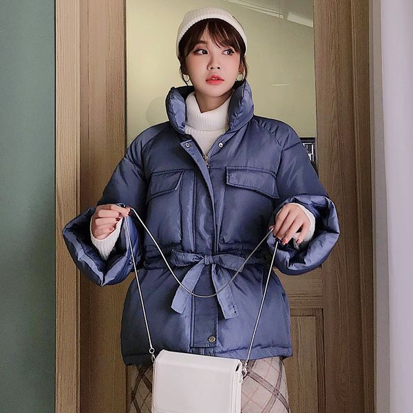 women winter jackets parkas fashion thick warm lantern sleeve jackets slim solid sweet jackets for female 210518, Black
women winter jackets parkas fashion thick warm lantern sleeve jackets slim solid sweet jackets for female 210518, Black