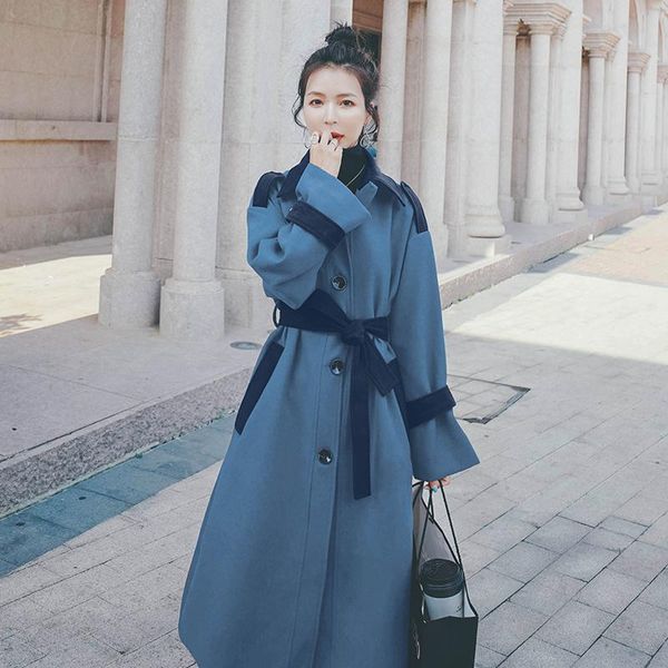 women's wool & blends woolen coat womens clothing 2021 autumn winter korean fashion mid-length loose color matching casual elegant wool, Black
women's wool & blends woolen coat womens clothing 2021 autumn winter korean fashion mid-length loose color matching casual elegant wool, Black