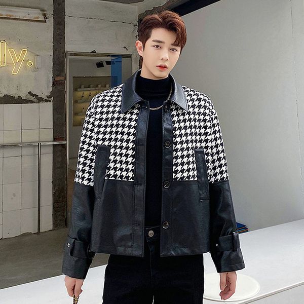2020 spring men splice japan male choreography streetwear retro fashion jacket outerwear ltx9, Black;brown
2020 spring men splice japan male choreography streetwear retro fashion jacket outerwear ltx9, Black;brown