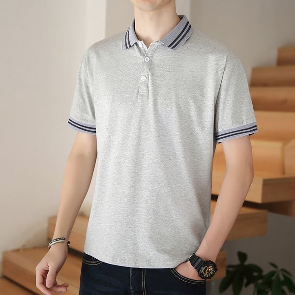 2020 summer short t-shirt trend slim half sleeve men's letter printed polo cotton, White;black
2020 summer short t-shirt trend slim half sleeve men's letter printed polo cotton, White;black