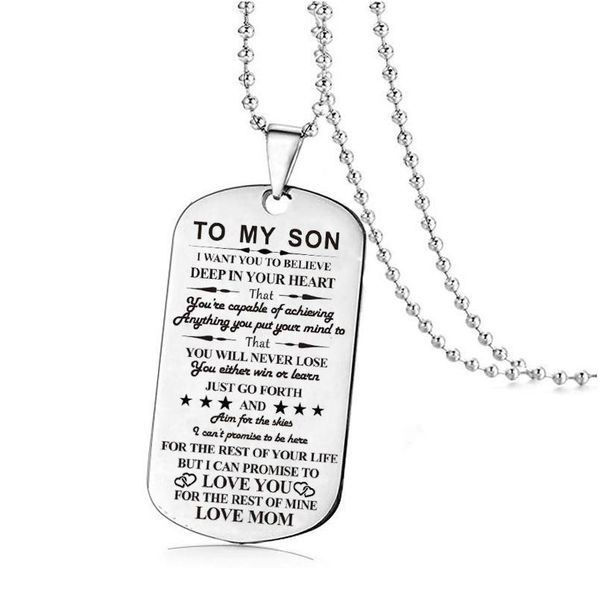 to my son / daughter i want you to believe military necklace chain dog tag dad mom love you gift qylmso, Black
to my son / daughter i want you to believe military necklace chain dog tag dad mom love you gift qylmso, Black
