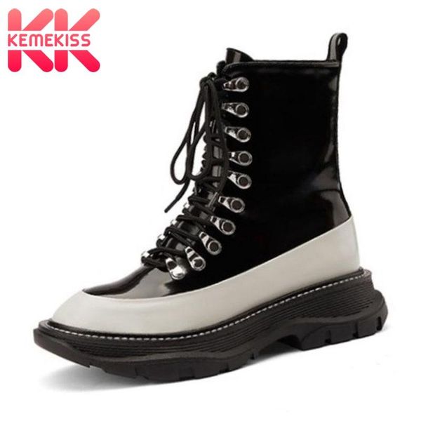 boots kemekiss real leather size 33-42 women ankle round toe shoes mixed color winter warm fashion footwear, Black
boots kemekiss real leather size 33-42 women ankle round toe shoes mixed color winter warm fashion footwear, Black