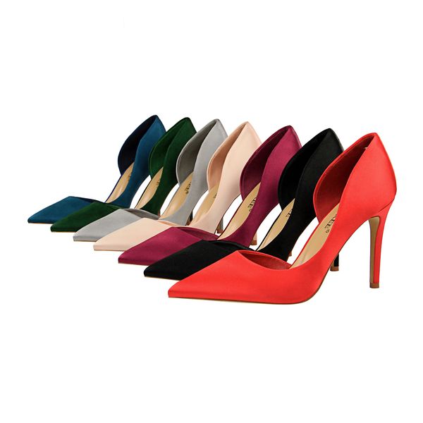 2020 finger pointed new women leather bombs shaving shaved from fines high heels women's wedding shoes gt25, Black
2020 finger pointed new women leather bombs shaving shaved from fines high heels women's wedding shoes gt25, Black