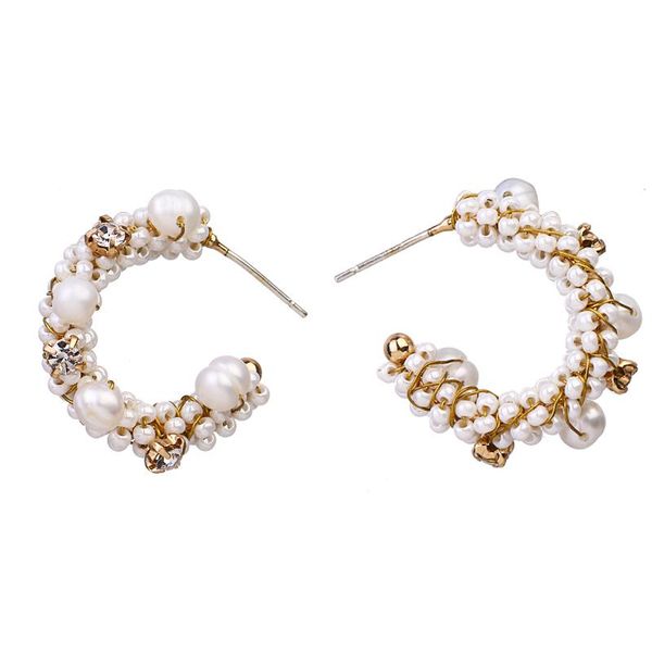 charm 2021 trend earrings exquisited handmade korean romantic pearls elegant hoop c shape for ladies party wedding gift, Golden
charm 2021 trend earrings exquisited handmade korean romantic pearls elegant hoop c shape for ladies party wedding gift, Golden