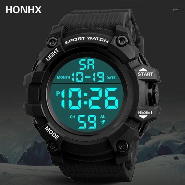 Honhx Men Wrist Watch Luxury Analog Sport Led Waterproof Watches Man Sports Watch 2020 Digital Watches1
