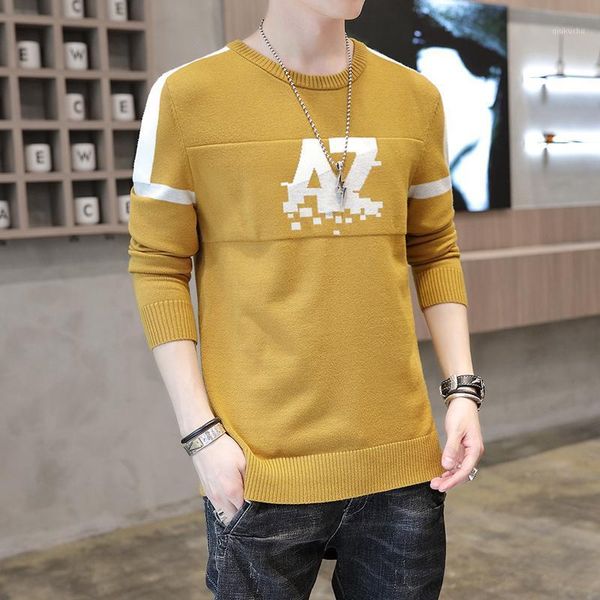 men sweater student 2020 new arrival autumn and winter korean style letter pattern male knitted pullover sweater m801, White;black
men sweater student 2020 new arrival autumn and winter korean style letter pattern male knitted pullover sweater m801, White;black