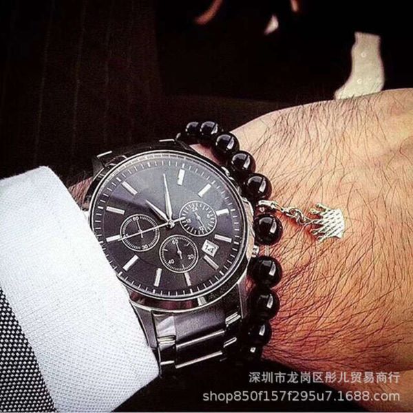 men's watch six needle simple fashion steel belt quartz men's student watch, Slivery;brown 
men's watch six needle simple fashion steel belt quartz men's student watch, Slivery;brown