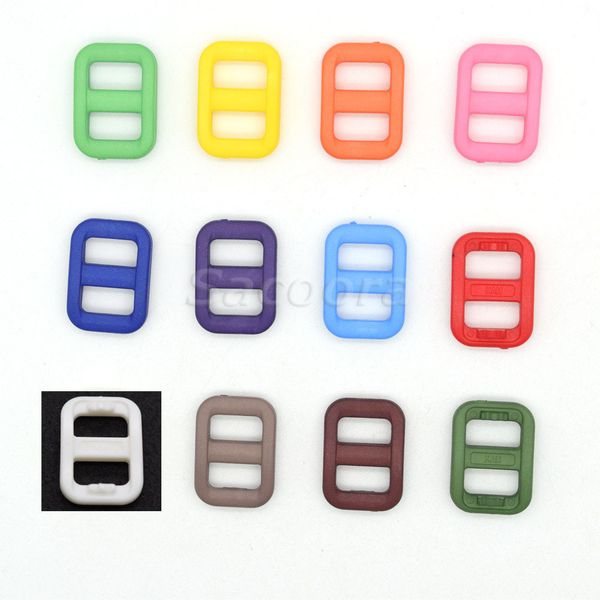 12pcs 3/8" colorful plastic slider tri-glide adjust buckles backpack straps webbing 10.5mm, Slivery;black
12pcs 3/8" colorful plastic slider tri-glide adjust buckles backpack straps webbing 10.5mm, Slivery;black