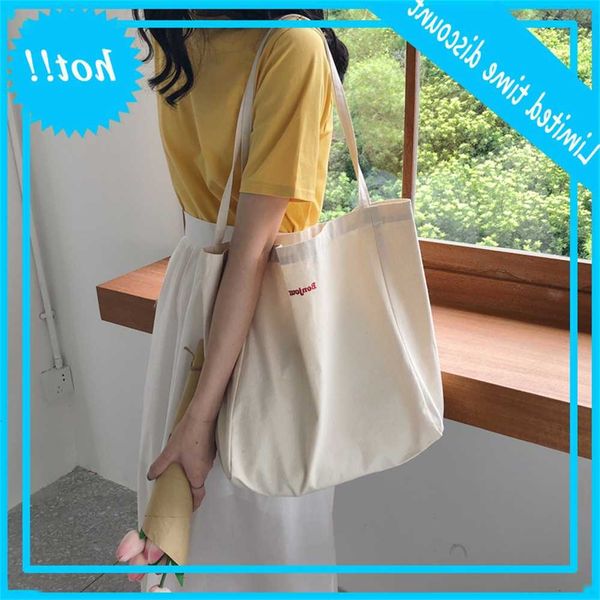 c34 new ins single shoulder embroidered canvas bonjour super large capacity shopping bag
c34 new ins single shoulder embroidered canvas bonjour super large capacity shopping bag