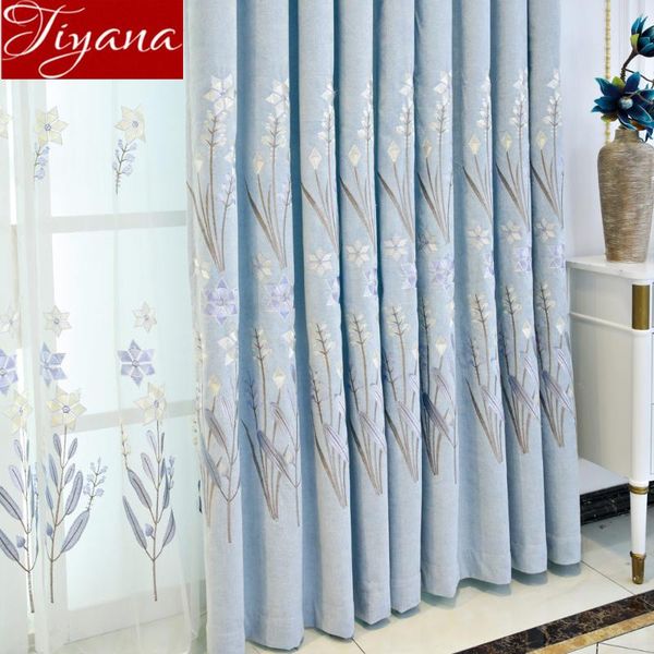 curtain & drapes nordic floral design for living room chenille sheer fabric study tulle drape blinds custom made t&426#30
curtain & drapes nordic floral design for living room chenille sheer fabric study tulle drape blinds custom made t&426#30