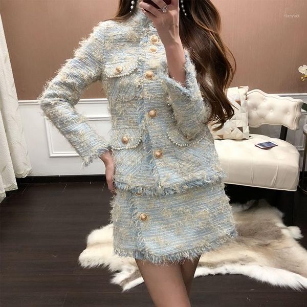 tweed short skirt women two piece set autumn office lady outfits female jacket skirt set with tassel fashion1, White
tweed short skirt women two piece set autumn office lady outfits female jacket skirt set with tassel fashion1, White