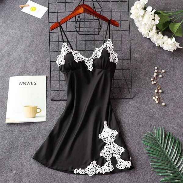 nightdress summer ice silk women nightwear with chest pad straps comfortable short skirt new arrival charming nightdress1, Black;red
nightdress summer ice silk women nightwear with chest pad straps comfortable short skirt new arrival charming nightdress1, Black;red