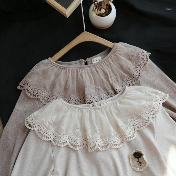 lace ruffle cotton long sleeve lolita basic t-shirt tee 2020 spring1, White
lace ruffle cotton long sleeve lolita basic t-shirt tee 2020 spring1, White