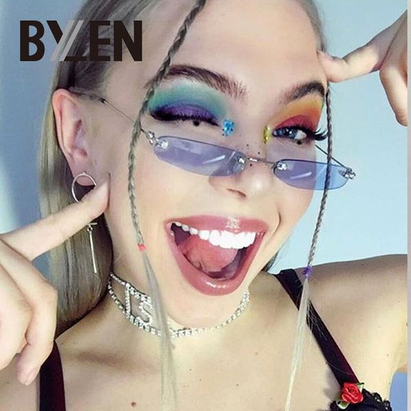 sunglasses vintage small rectangle women narrow sun glasses retro clear lens sunglass brand female eyewear rimless shades, White;black
sunglasses vintage small rectangle women narrow sun glasses retro clear lens sunglass brand female eyewear rimless shades, White;black