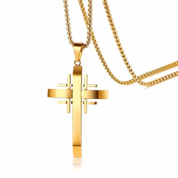 pendant necklaces men fashion chain silver color/gold/ color stainless steel cross necklace for jewelry gift
pendant necklaces men fashion chain silver color/gold/ color stainless steel cross necklace for jewelry gift