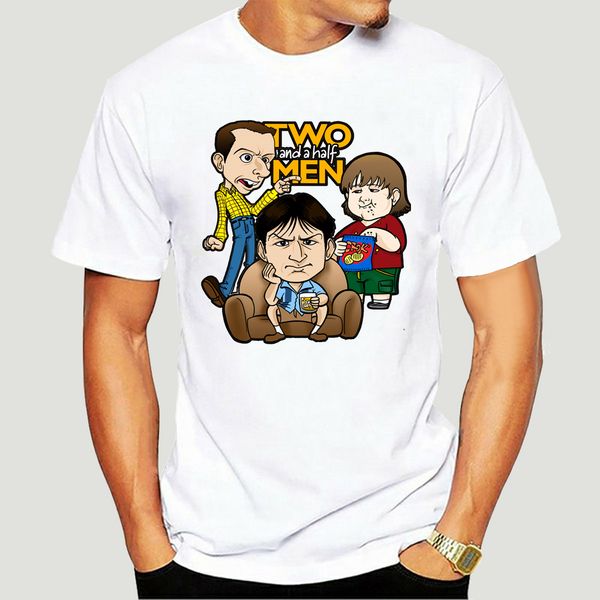 two and a half men cartoon drawing fashion men cotton white t shirt-2810d, White;black
two and a half men cartoon drawing fashion men cotton white t shirt-2810d, White;black