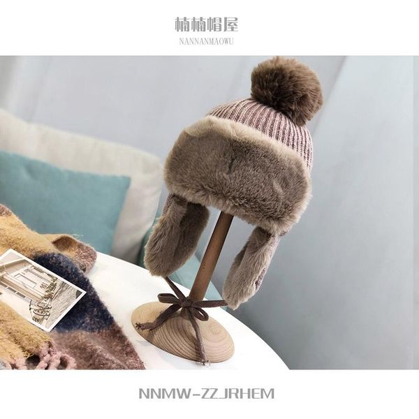wide brim hats korean winter plush knitted lei feng hat women's fashion fur ball ear cap youth leisure skiing warm, Blue;gray
wide brim hats korean winter plush knitted lei feng hat women's fashion fur ball ear cap youth leisure skiing warm, Blue;gray