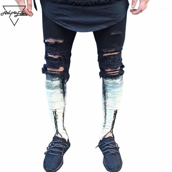 aelfric eden 2021 ripped patchwork zipper jeans mens hit color skinny jeans beggar style attrit holes men locomotive1, Blue
aelfric eden 2021 ripped patchwork zipper jeans mens hit color skinny jeans beggar style attrit holes men locomotive1, Blue